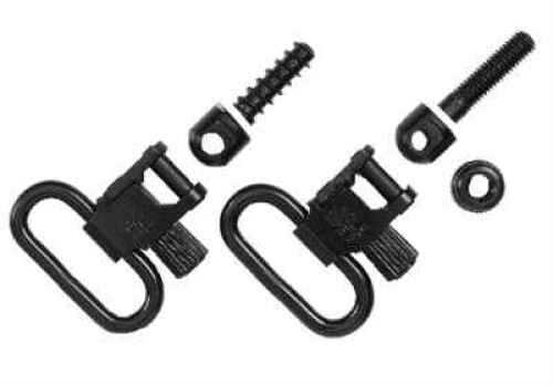 Uncle Mikes 1" Black Quick Detach Sling Swivels For Remington Model 742 Md: 11812