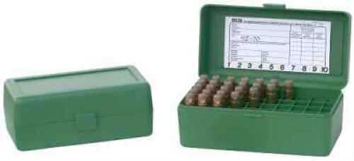 MTM Ammo Box 50 Round Flip-Top 300 WSM 45-70 7mm R SAUM Clear Blue RMLD-50-24