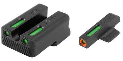 Truglo TG13NV1PC Brite-Site TFX Pro Day/Night Sights 1911 with Novak 260-450 Tritium/Fiber Optic Green w/Orange Outline