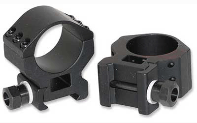 Millett 30MM High Matte Black Tactical Rings With Rail Md: DT00718