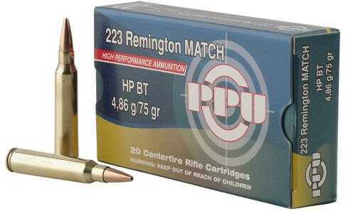 223 Rem 75 Grain Hollow Point Boat Tail 20 Rounds Prvi Partizan Ammunition 223 Remington