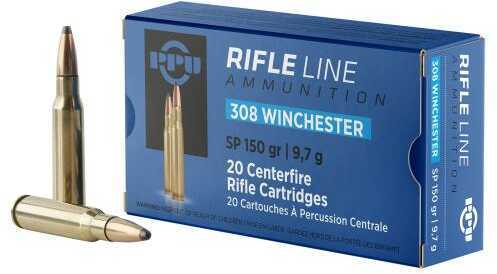 308 Win 150 Grain Soft Point 20 Rounds Prvi Partizan Ammunition 308 Winchester