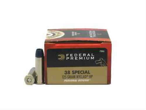 38 Special 125 Grain Hollow Point 20 Rounds Federal Ammunition