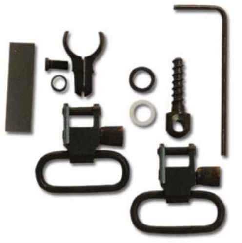 Grovtec US Inc GTSW46 Swivel Set 2 Piece Barrel Band 1" .800"-.850" Rifle Barrels Black Steel