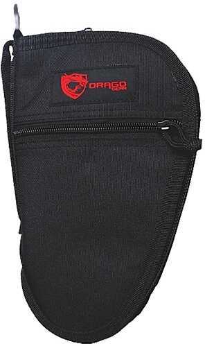 Drago Gear 12311BL Single Pistol Case 600D Polyester Black 9.5" x 6" Exterior