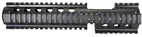 Global Military Gear GMQRE1 AR-15 Aluminum Extended Quad Rail Black