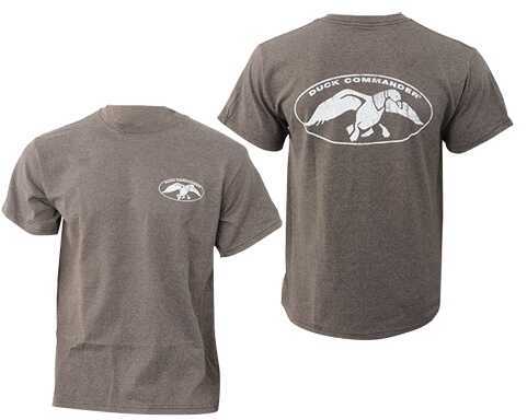 Duck Commander DCShirtCWL White Logo Charcoal T-Shirt Lg Cotton