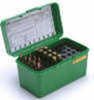 MTM Deluxe Ammo Box 50 Round Handle 25-06 30-06 270 Win Green H50-RL-10