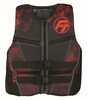 Full Throttle Mens Rapid-Dry Flex-Back Life Jacket S Red