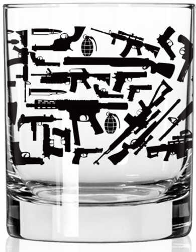 2 Monkey Whiskey Glass All Guns Wrap