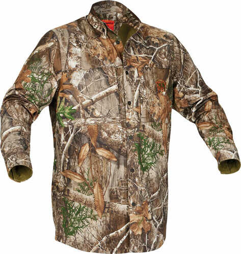 Arctic Shield Trek Button Up Shirt Realtree Edge Large