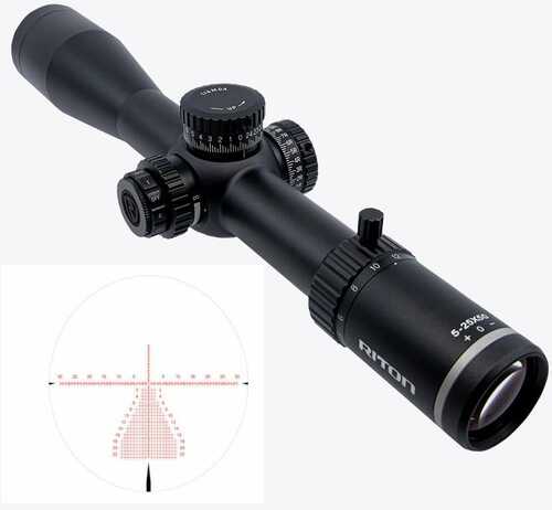 RITON 5 Conquer Scope 5-25X56 34MM FFP ILLUM MOR MOA Black