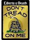 Open Road Brands Tin Sign With Knock Out Don't Tread On Me