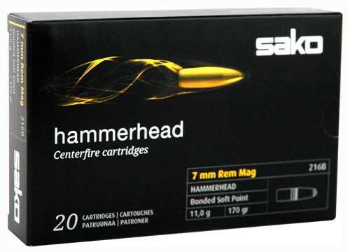 Sako Ammo 7MM Rem. Mag. 170 Grains Hammerhead JSP 20-Pack