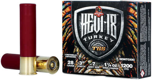 HEVI-Shot Heavy 18 TSS 28Ga 3" 1-1/4Oz #7 5Rd 10Bx/Cs