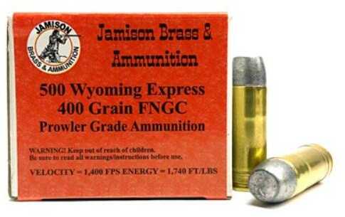 500 Wyoming Express 400 Grain Lead 20 Rounds Jamison Ammunition