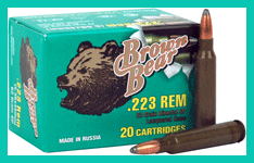 223 Rem 62 Grain Soft Point 20 Rounds BEAR Ammunition 223 Remington