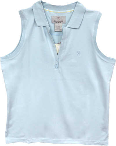 BG WOMEN'S Sleeveless Polo Xx-Large Ice Blue