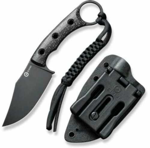 CIVIVI Knife MIDWATCH 3.39" Black Burlap MICARTA/Black STNWSH