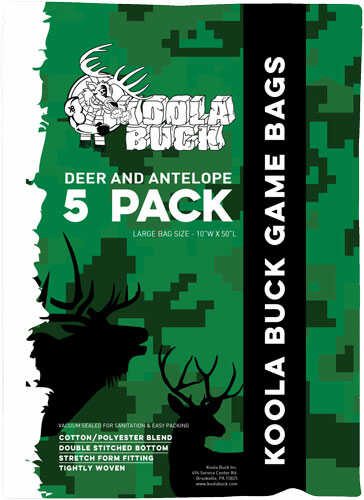 Koola Buck Economy Deer Quarter Game Bags 5-pack