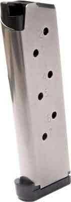 Nighthawk Magazine 1911 .45 ACP 7-Round Capacity, Std Pad Stainless Md: MG0009