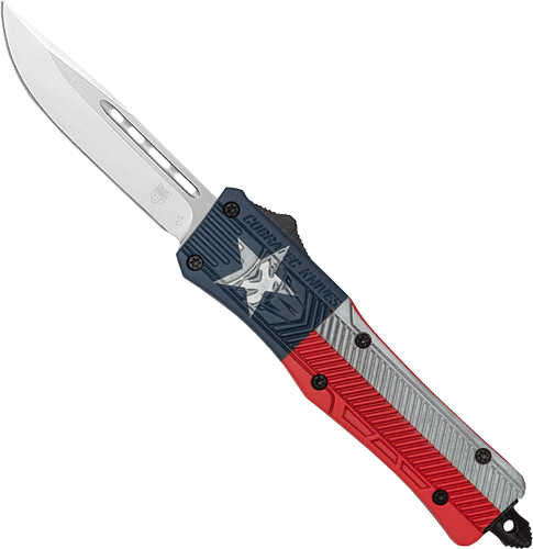 COBRATEC KNIVES Med Texas Flag CTK-1 Drop Not SERR