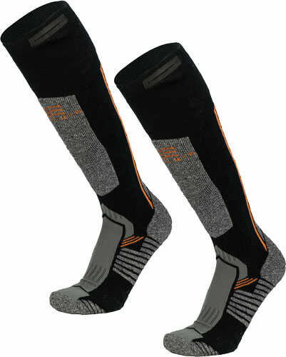 Mobile WARMING MEN'S Pro Merino Heated SOCKS Gray XLRG