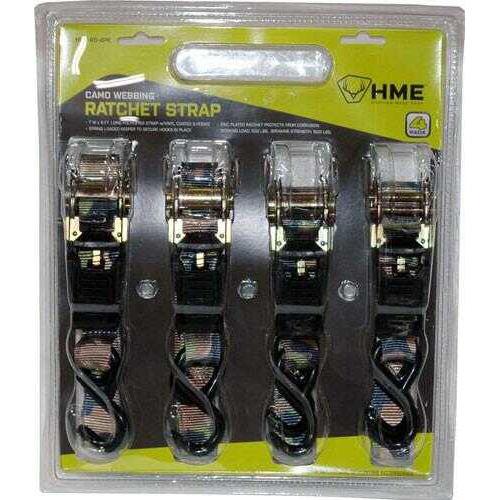 HME CAMO RATCHET STRAP 4PK