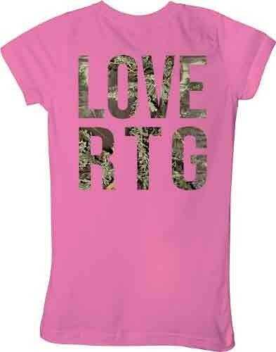 Real Tree WOMEN'S T-Shirt "I Love" X-Large Raspberry W/Graphic