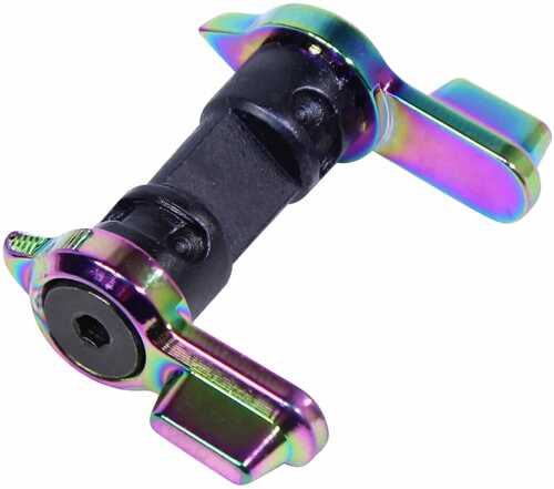 Guntec Ar15 Multi Degree Short Throw Ambi Safety Rainbow Pvd