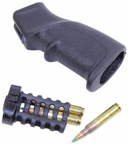 GUNTEC AR15 T32 Pistol Grip Rubber Overmold Black