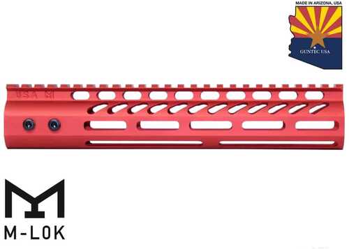 Guntec Ultra Light Handguard 10" M-lok Red